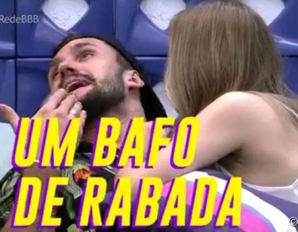 Bafo de rabada - Carla Diaz e Arthur no BBB 21.