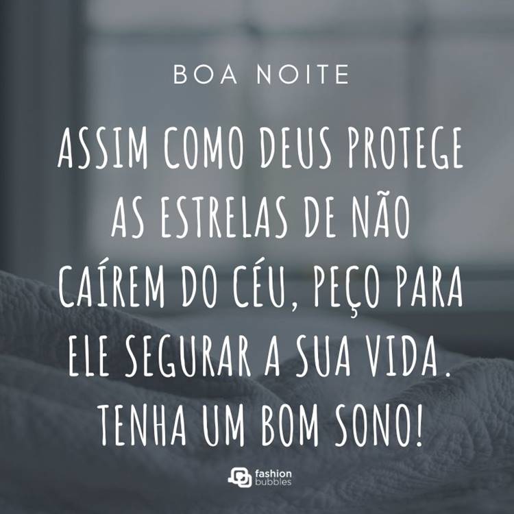 Foto de prece para fazer antes de dormir.
