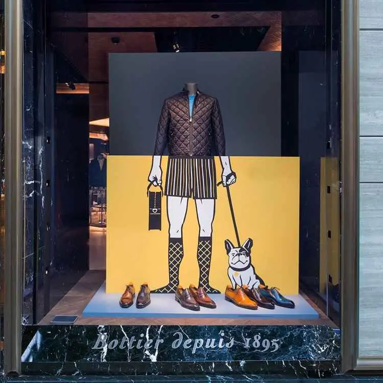 Vitrine criativa ilusória