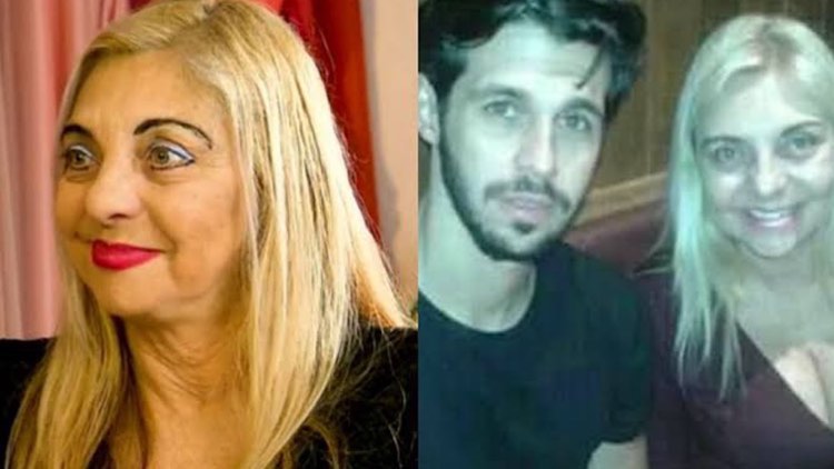 Mara Carvalho na Record TV e uma imagem ao lado de Rodrigo Mussi em uma foto antiga.