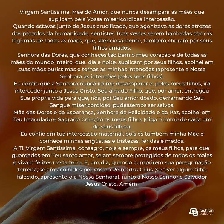 Oração pelos filhos para abençoá-los.