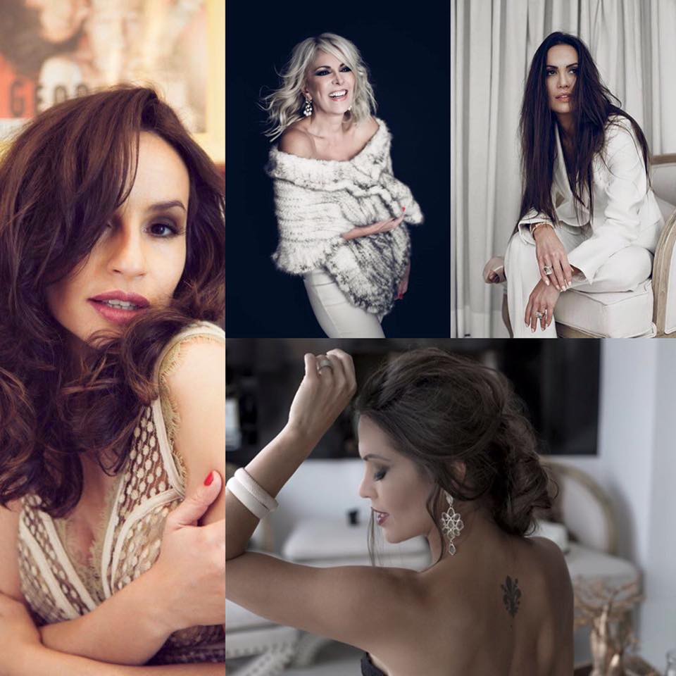 Montagem com fotos de mulheres maduras, não-modelos