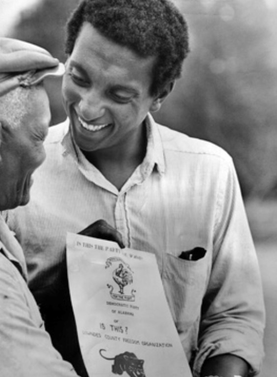 Stokely Carmichael à direita, em 1966. 