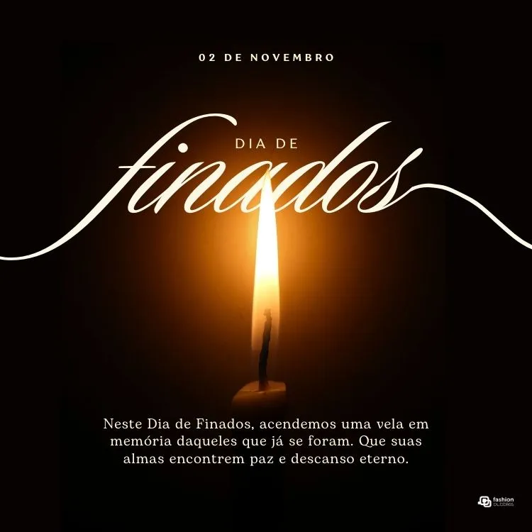 Neste Dia de Finados, acendemos uma vela em memória daqueles que já se foram. Que suas almas encontrem paz e descanso eterno.