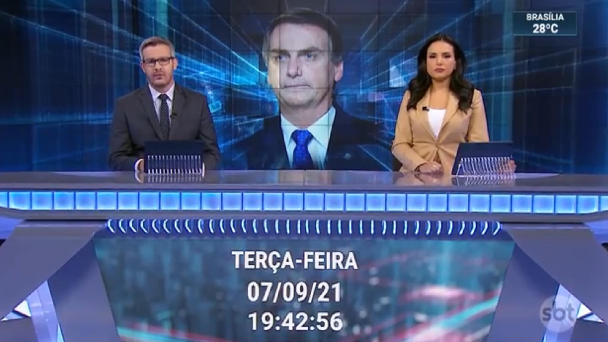 William Bonner, Jair Bolsonaro, SBT