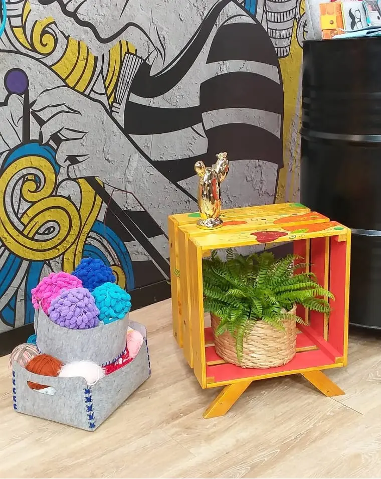 Móvel retrô de pallet