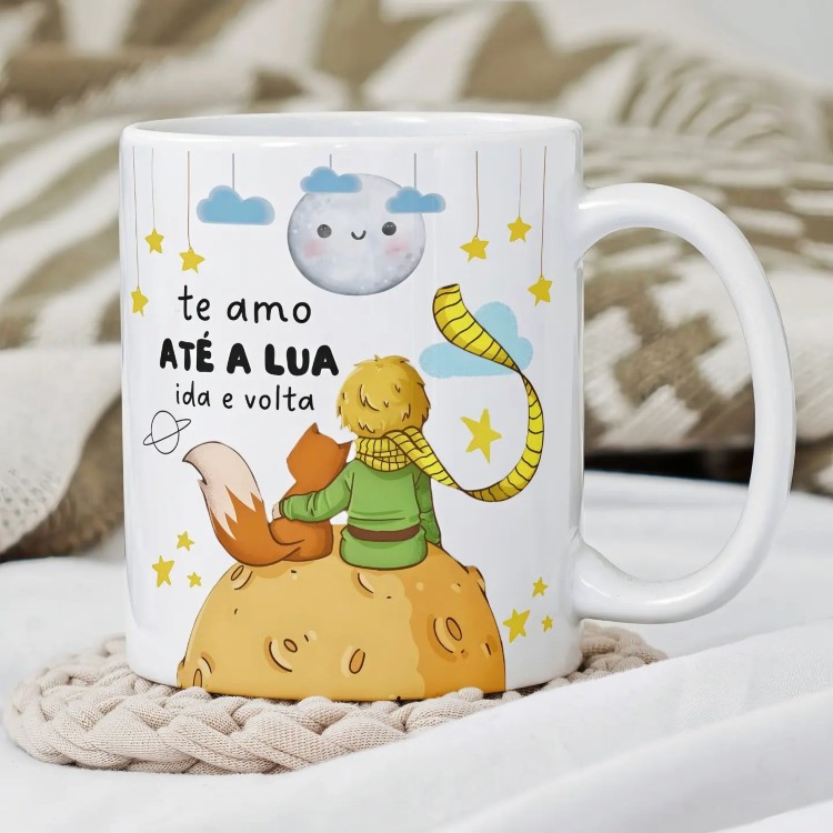 Lembrancinha de Dia dos Namorados personalizado: caneca do pequeno príncpe