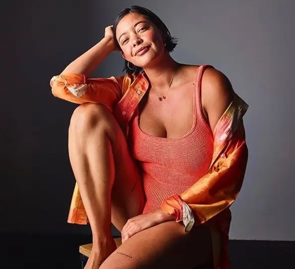 Vestido malha canelada da Hunza G