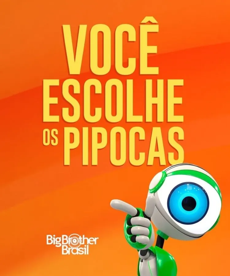 Foto do RoBBB anunciando a escolha de Pipocas pelo público, uma das novidades do BBB 26