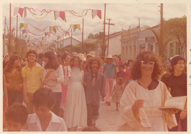 Quadrilha em Senhor do Bonfim, em 1982