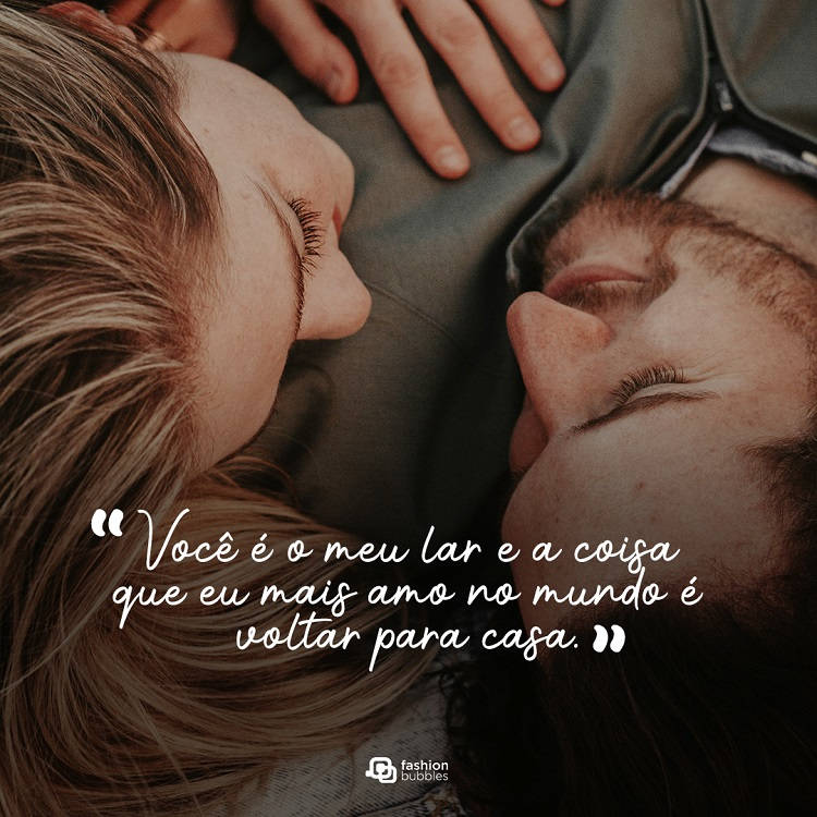 frases de amor em foto de casal