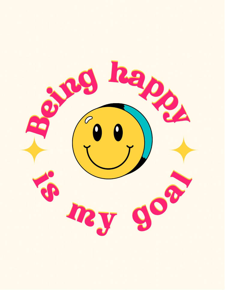 being happy