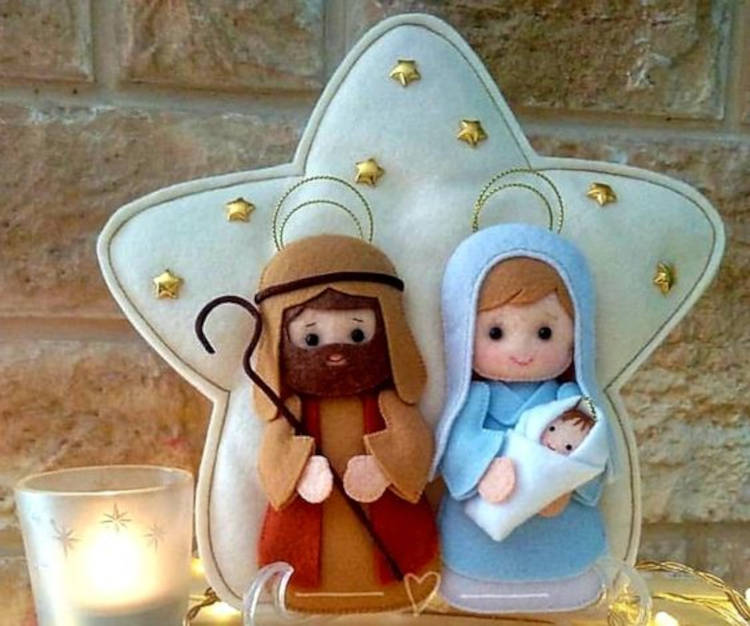 Arte de pano para natal.