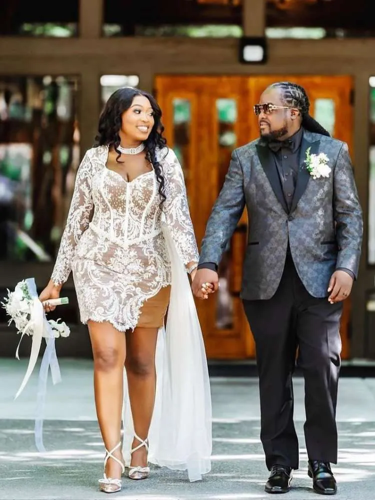 Opção de vestido de noiva casamento civil