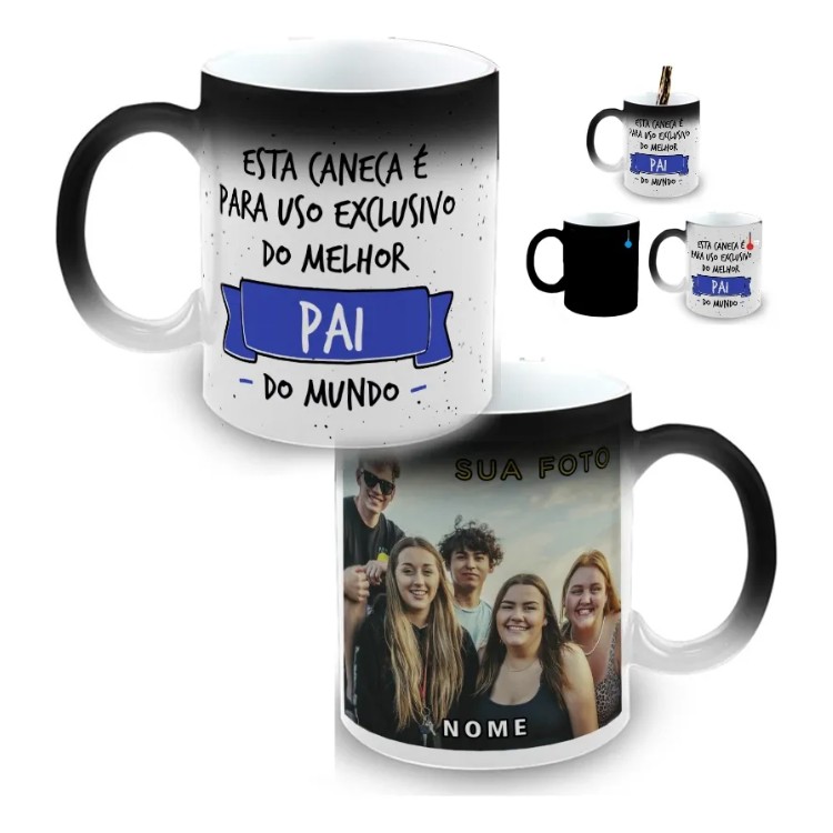 Caneca Mágica Personalizada Com Foto E Nome Uso Exclusivo
