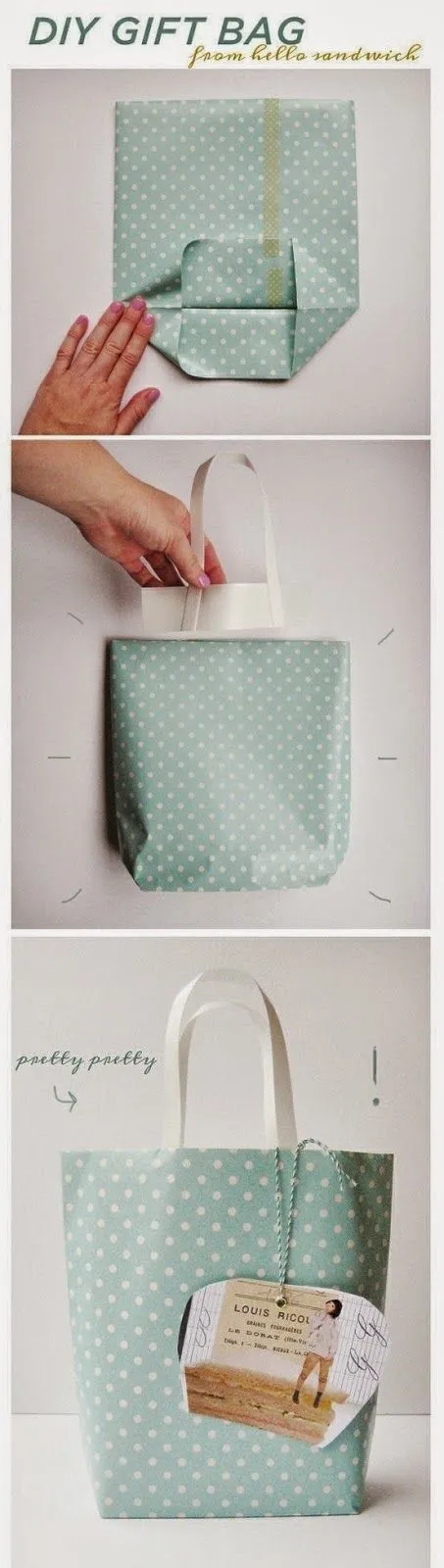 passo a passo bolsa de presente decorada
