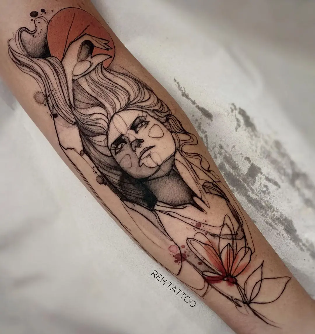 Sketch - tatuagem de Reh Tattoos.