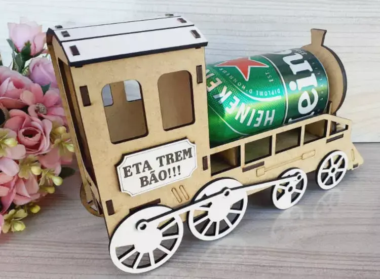 Trem com cerveja.