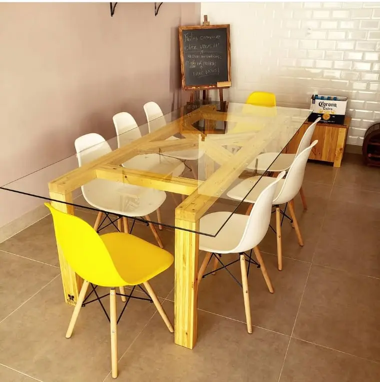 Mesa alta de pallet