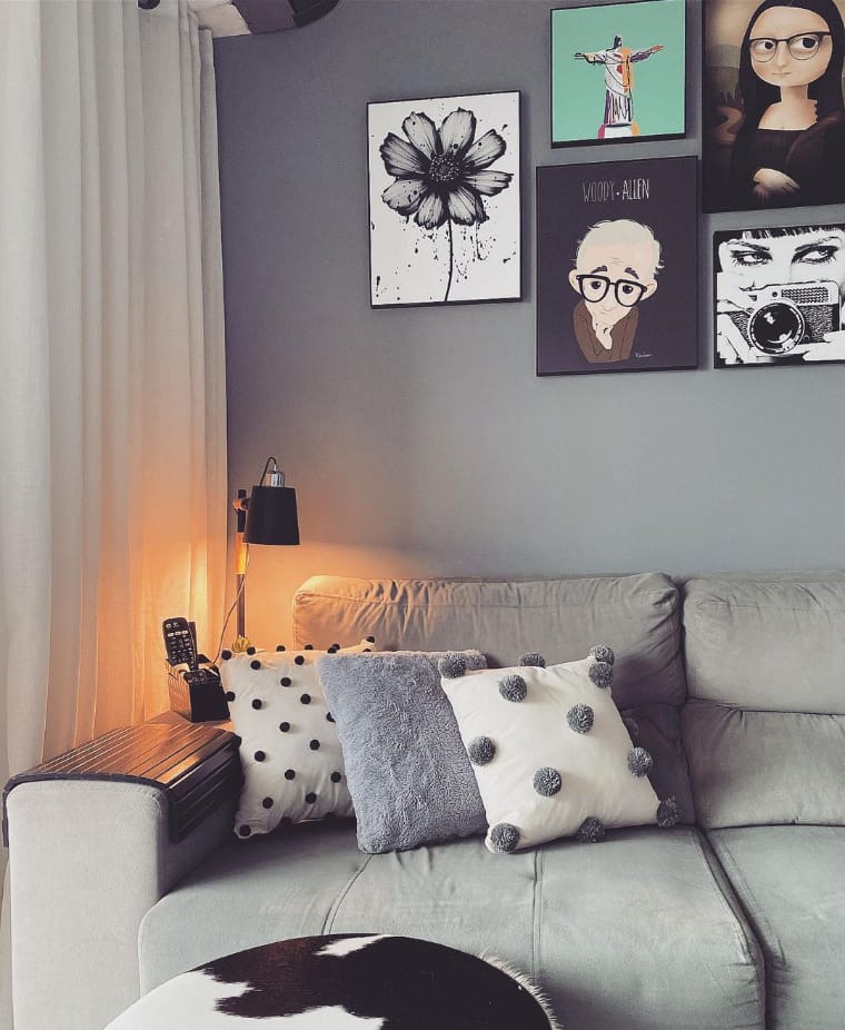 Decoração cinza