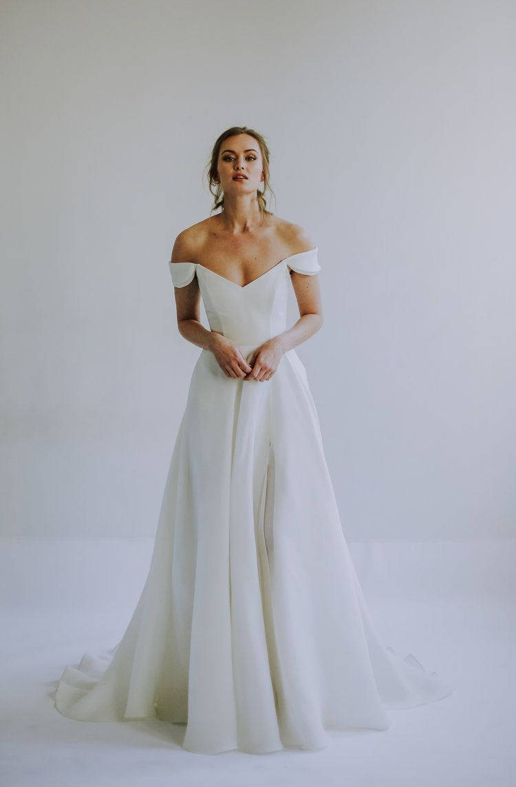 Wedding dress ombro a ombro