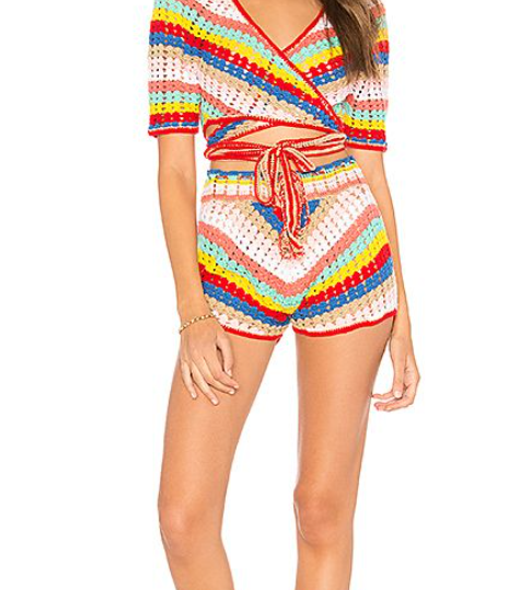 Conjunto de crochê com short freedom