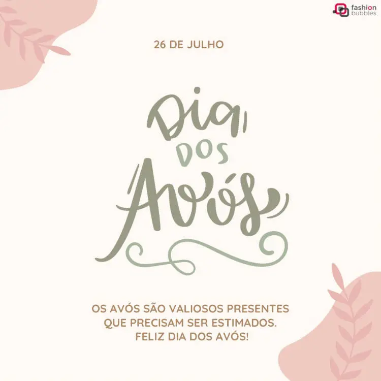 Mensagem de Dia dos avós sobre presentes