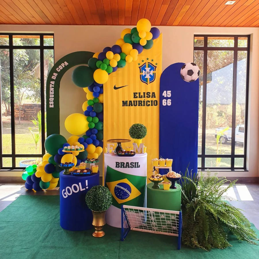 Decoração de Copa do Mundo.