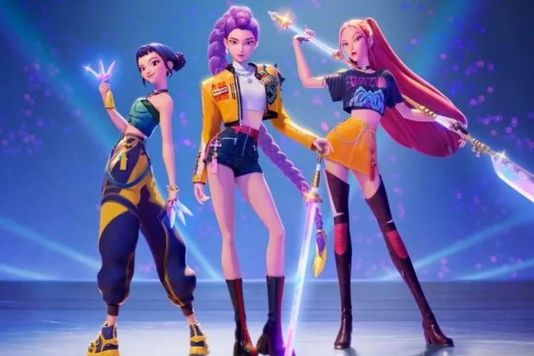 Foto de divulgação do filme da Netflix Guerreiras do K-Pop, uma das tendências de fantasias para o Halloween 2025